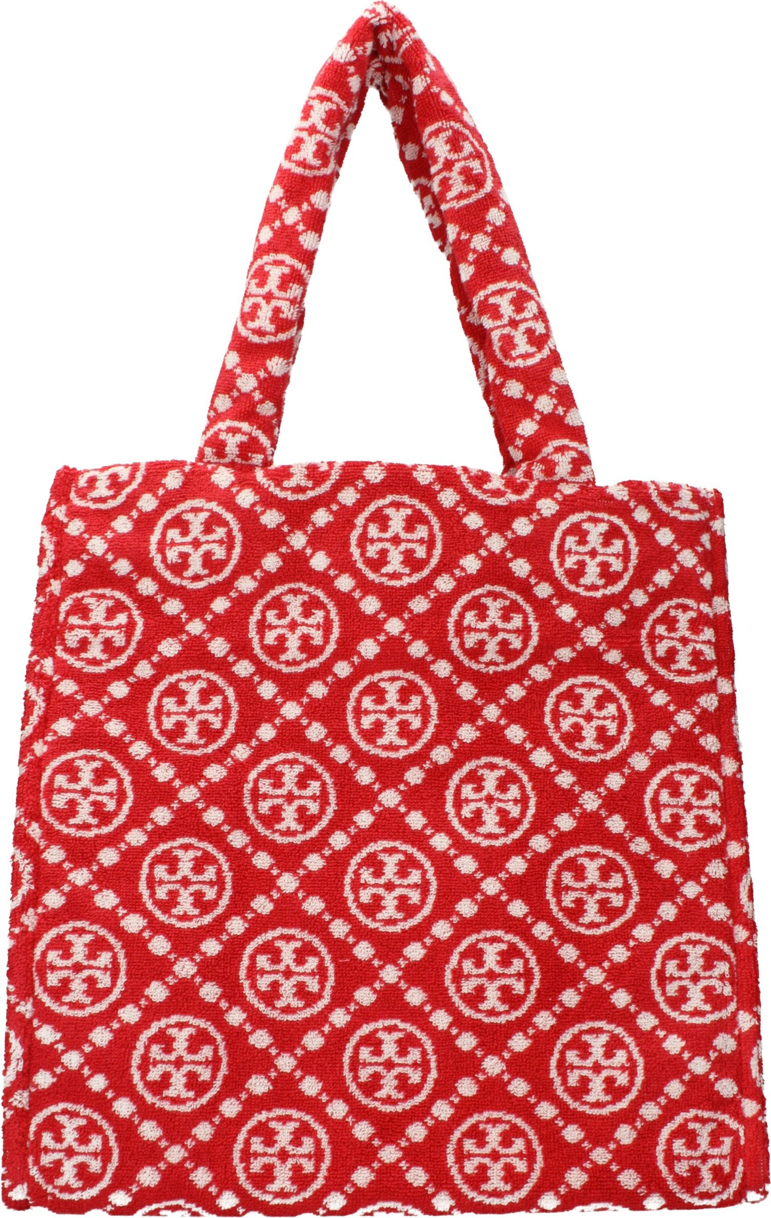 Красная сумка на плечо Tory Burch из хлопка