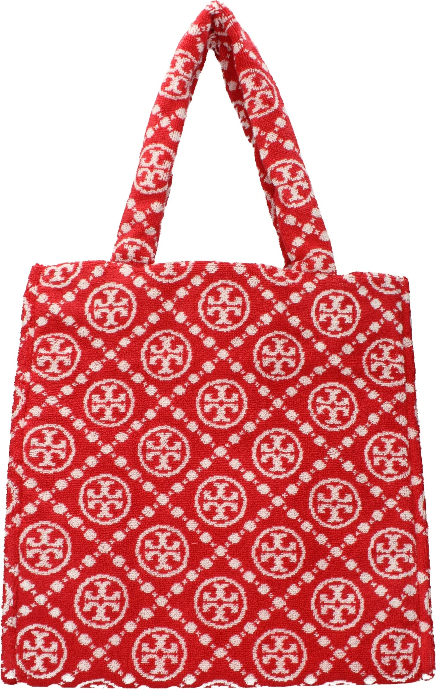 Красная сумка на плечо Tory Burch из хлопка
