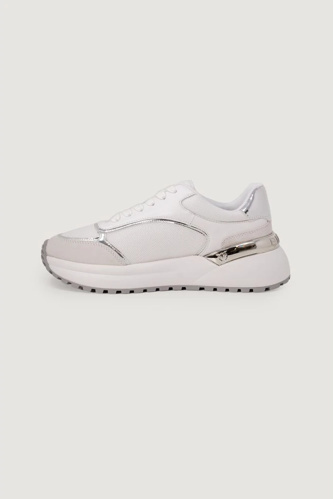 Белые кожаные кроссовки Pinko