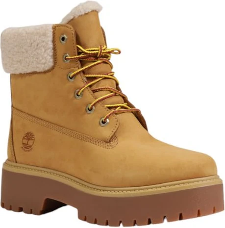 Ботинки Timberland Бежевые из переработанной кожи на шнуровке