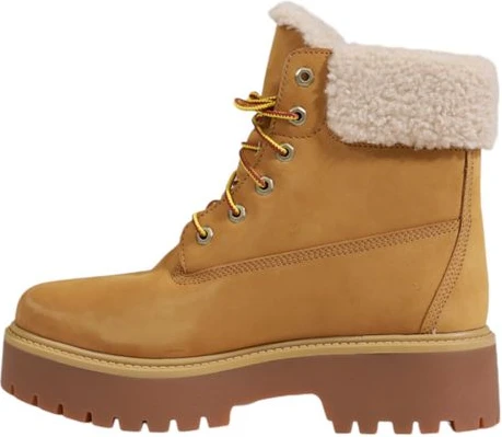 Ботинки Timberland Бежевые из переработанной кожи на шнуровке