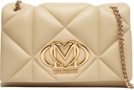 Сумка LOVE MOSCHINO Бежевая из искусственной кожи
