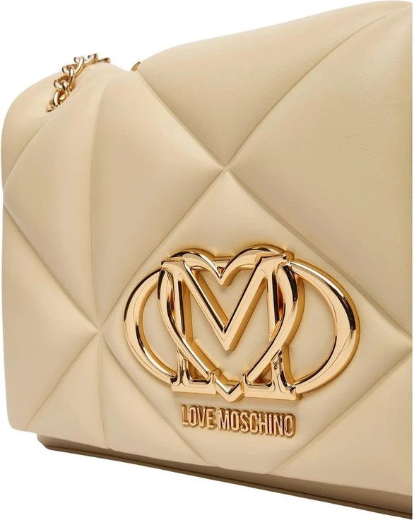 Сумка LOVE MOSCHINO Бежевая из искусственной кожи
