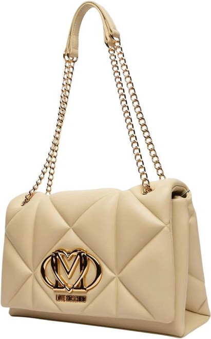 Сумка LOVE MOSCHINO Бежевая из искусственной кожи