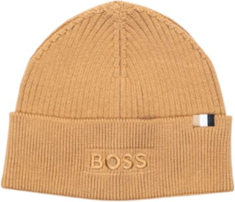 Бежевая хлопковая кепка Hugo Boss