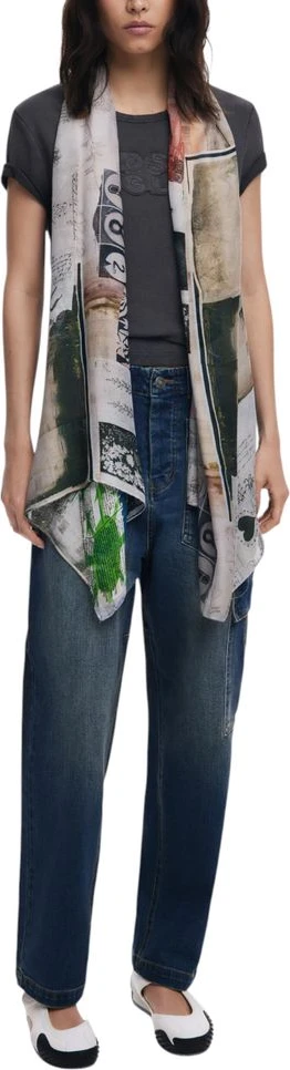 Foulard Desigual Bicolor Viscose