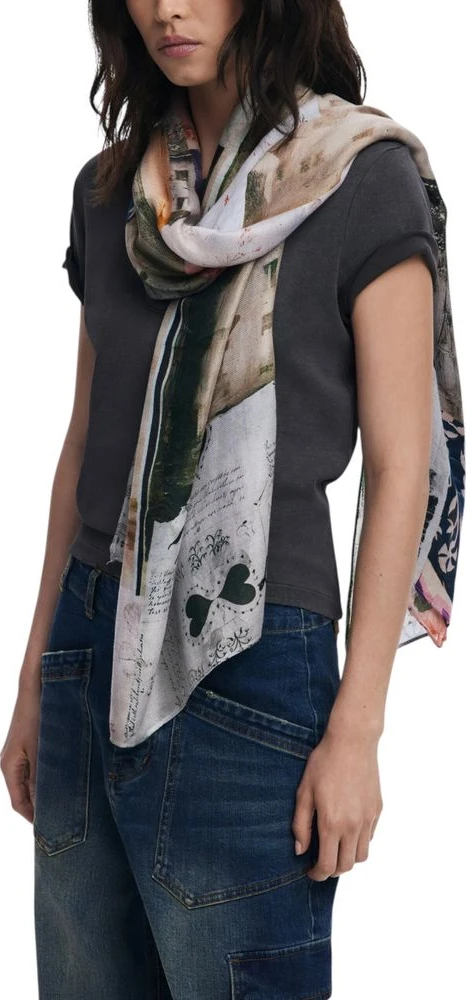 Foulard Desigual Bicolor Viscose