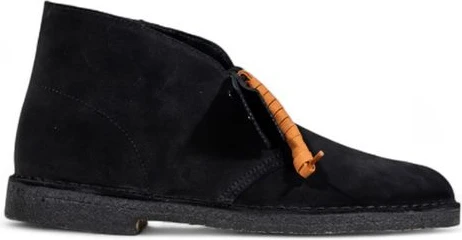 Ботинки Clarks Черная замша кожа шнуровка