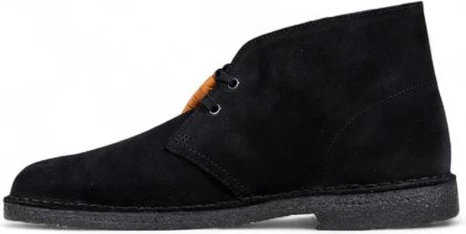 Ботинки Clarks Черная замша кожа шнуровка
