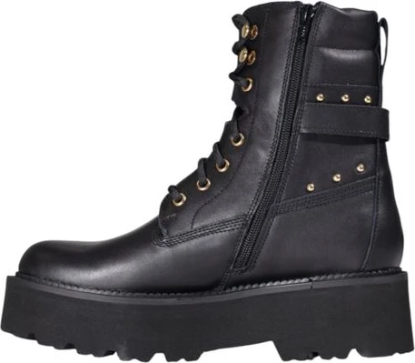 Boots Cult Black Leather Lace-Up Boots