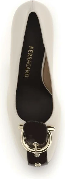 Pumps Ferragamo Beige Calf Leather Bos Taurus High Heel Pumps