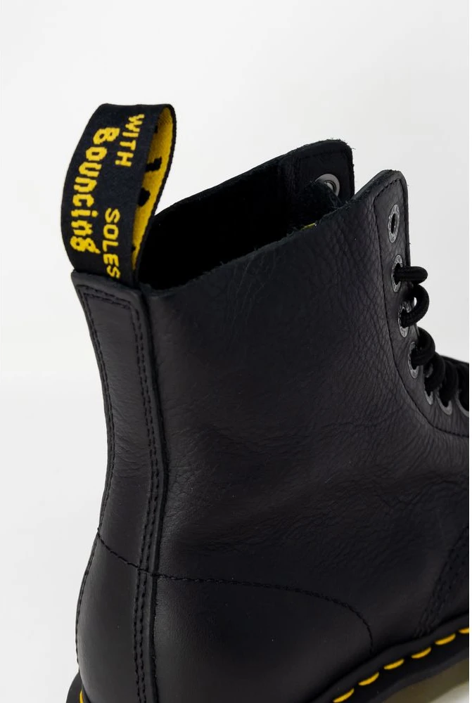 Ботинки Dr. Martens Черная кожа на шнуровке