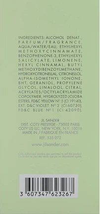 Туалетная вода Jil Sander Evergreen