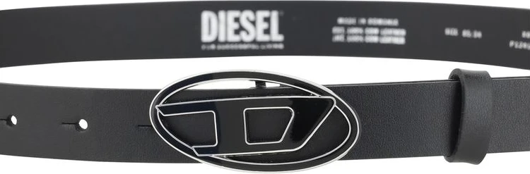 Ремень Diesel Black Calf Leather Bos Taurus Regular Belt