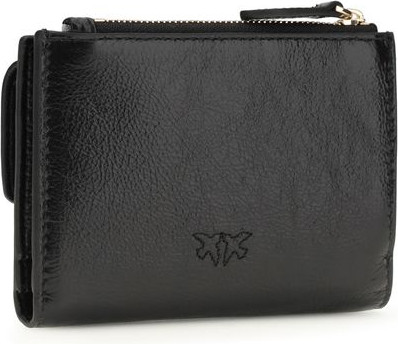 Pinko Black Calf Leather Bos Taurus Wallet