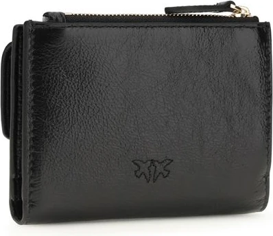 Pinko Black Calf Leather Bos Taurus Wallet