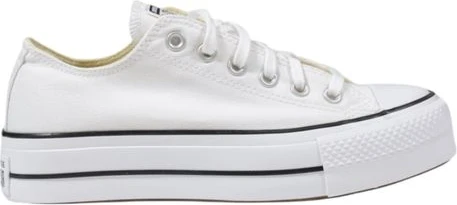 Кроссовки Converse White Fabric Platform Sneakers