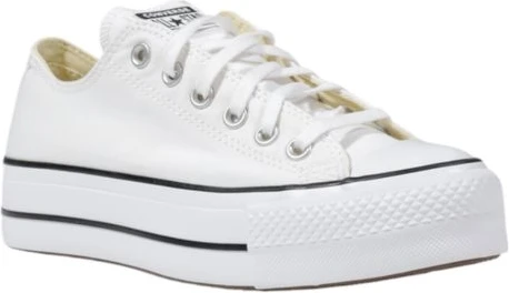 Кроссовки Converse White Fabric Platform Sneakers