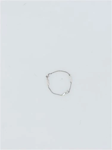 Серебряный браслет Saint Laurent из стекла