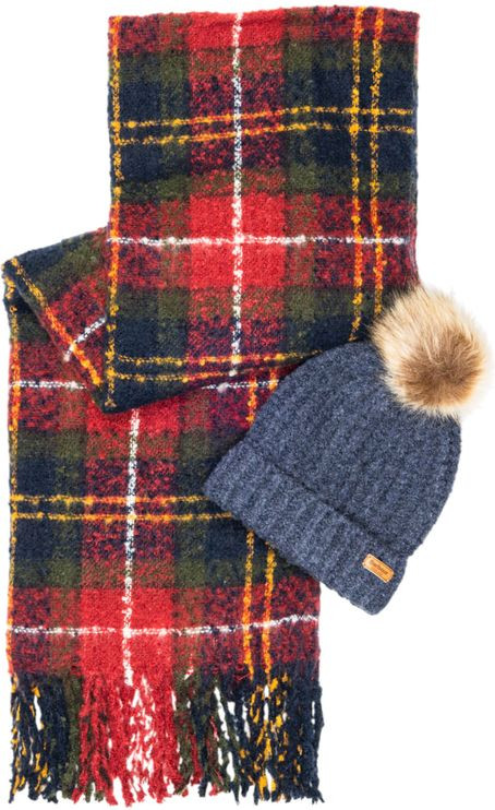 Комплект: шарф и шапка Barbour SALTBURN