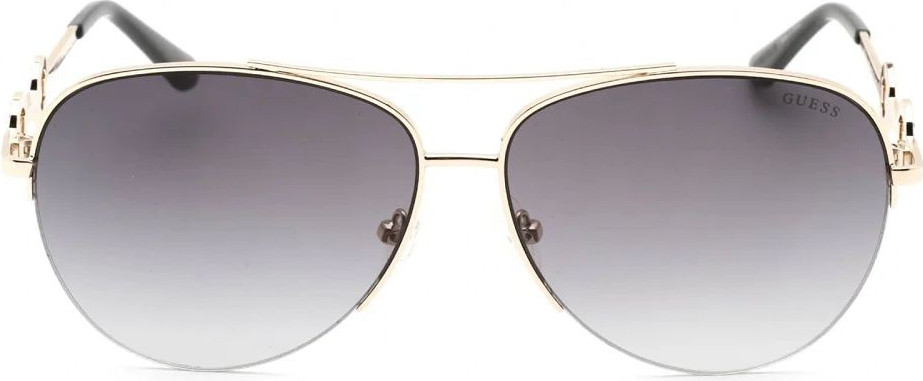 Золотые металлические солнцезащитные очки GUESS