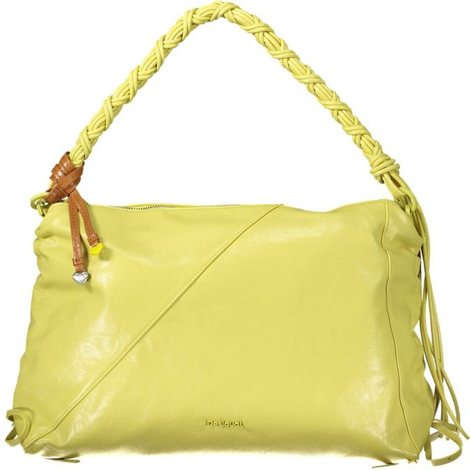 Handbag Desigual Giallo Polyurethane