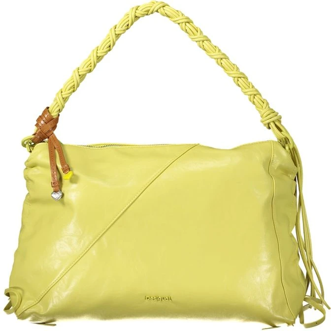 Handbag Desigual Giallo Polyurethane