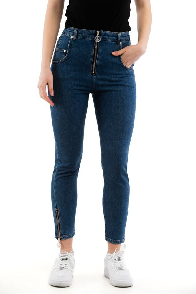 High-Waisted Jean Moschino