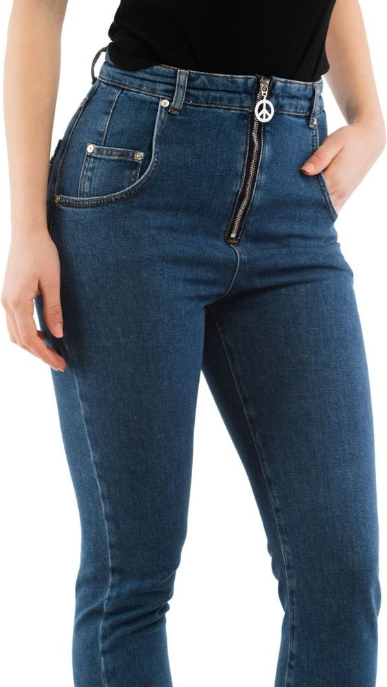 High-Waisted Jean Moschino