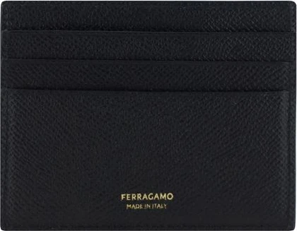 Кошелек Ferragamo Черная Кожа Теленка Bos Taurus