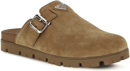 Mules Prada Beige Calf Leather Bos Taurus Mules