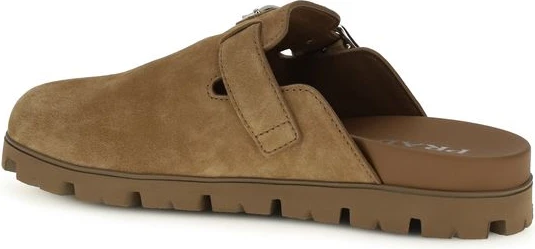 Mules Prada Beige Calf Leather Bos Taurus Mules