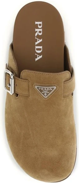 Mules Prada Beige Calf Leather Bos Taurus Mules