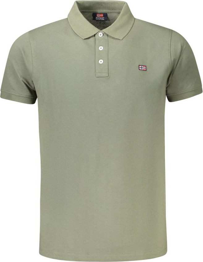 Polo Shirt Geographical Norway Verde Cotton Men Polo
