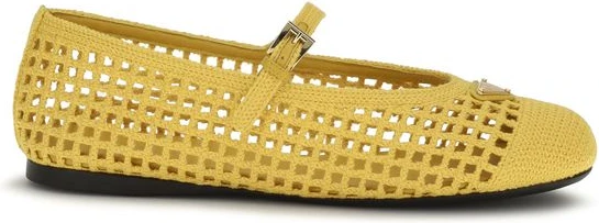 Flats Prada Bicolor Cotton Ballet Flats