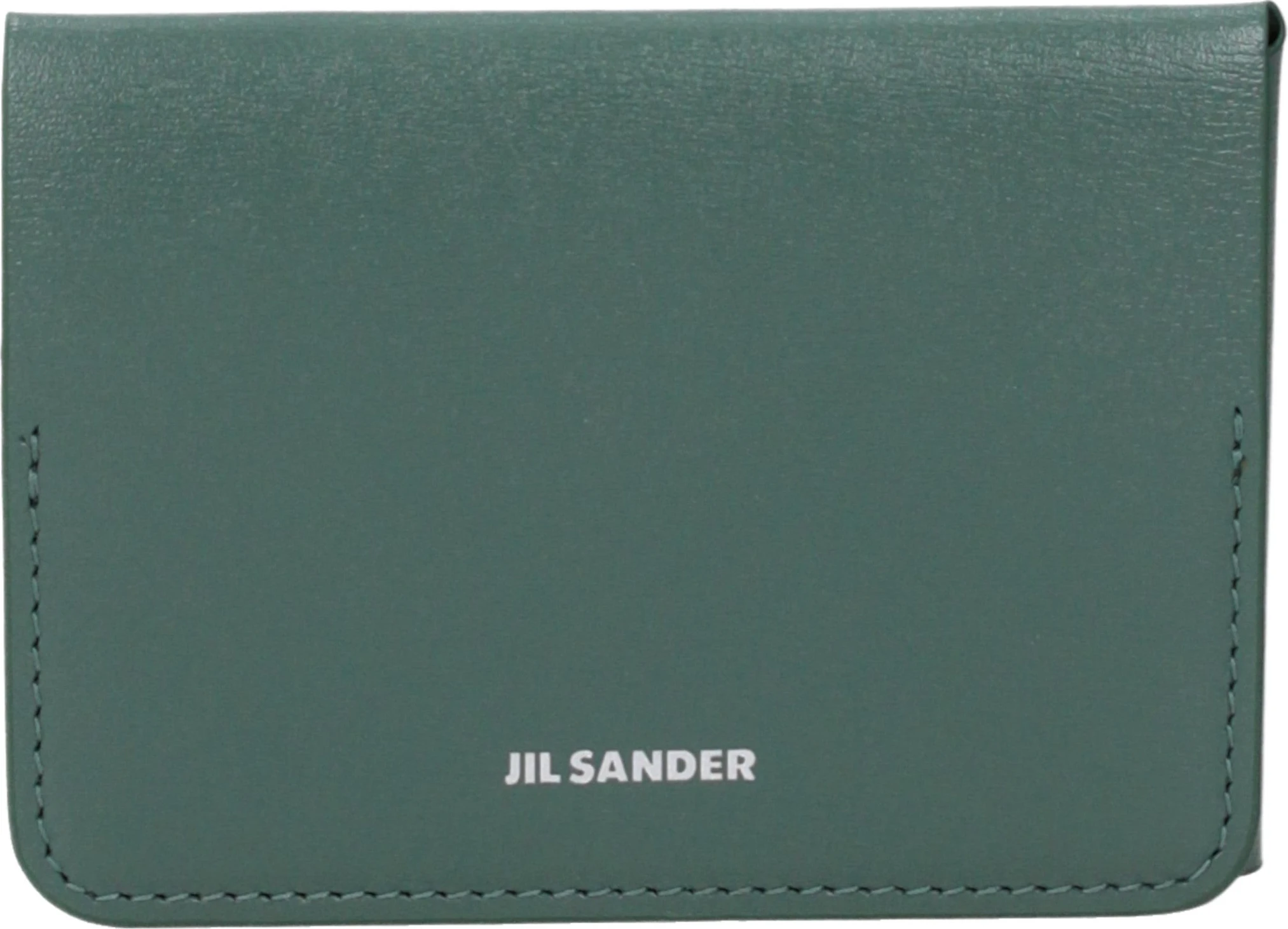 Кардхолдер Jil Sander из зеленой кожи