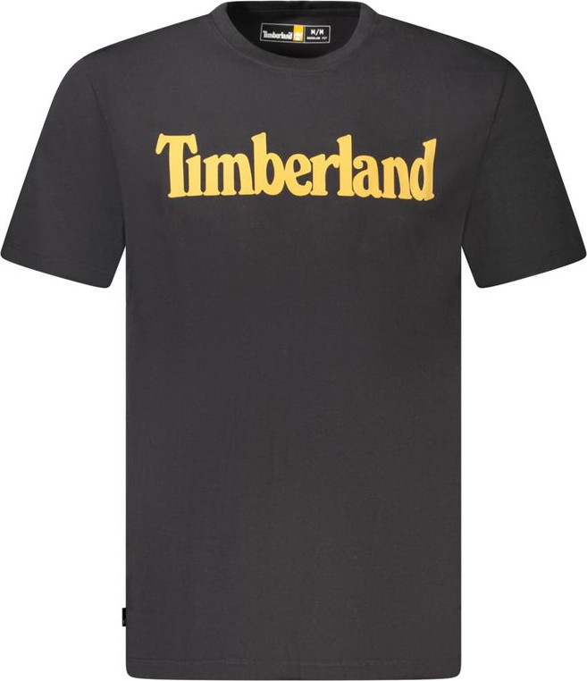 T-shirt Timberland Black Organic Cotton Men T-Shirt