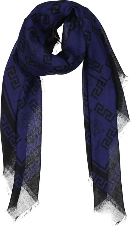 Синий шарф из модала Versace