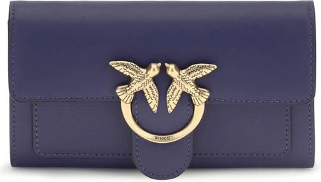 Кошелек Pinko Blue Calf Leather Bos Taurus