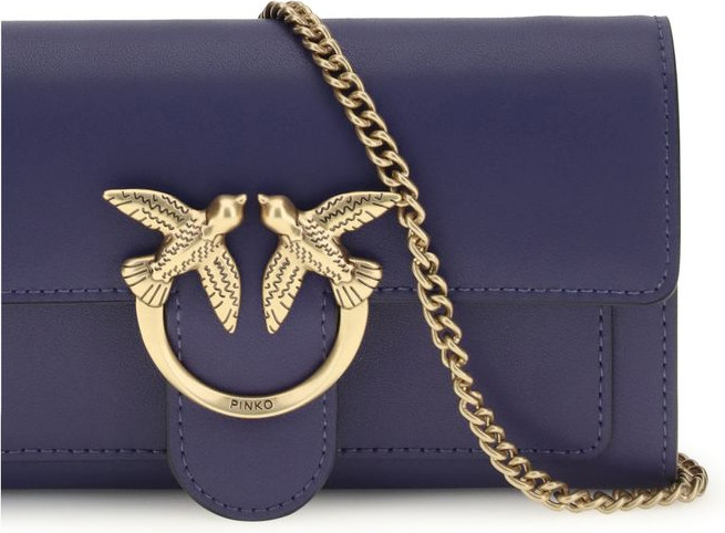 Кошелек Pinko Blue Calf Leather Bos Taurus