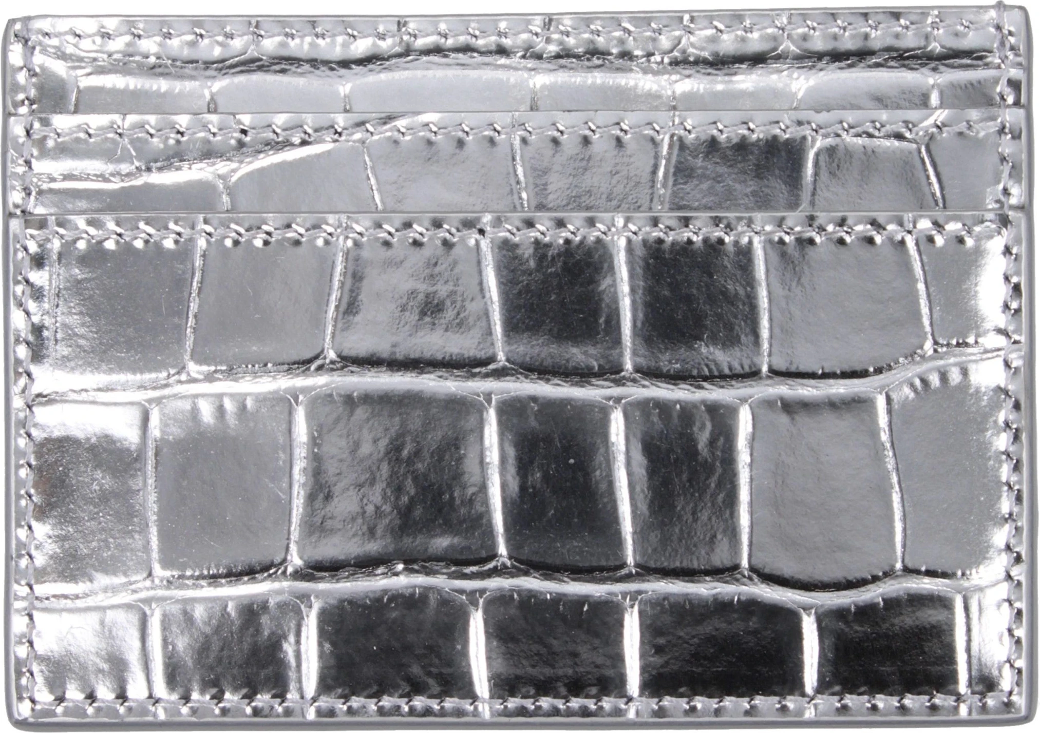 Документница Versace Gray Leather Cardholder