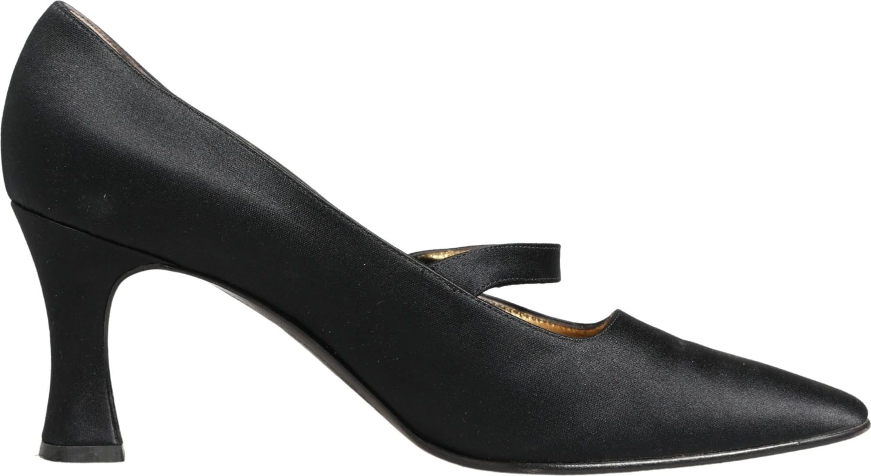 Туфли Black Satin Mary Jane Pumps Dolce & Gabbana
