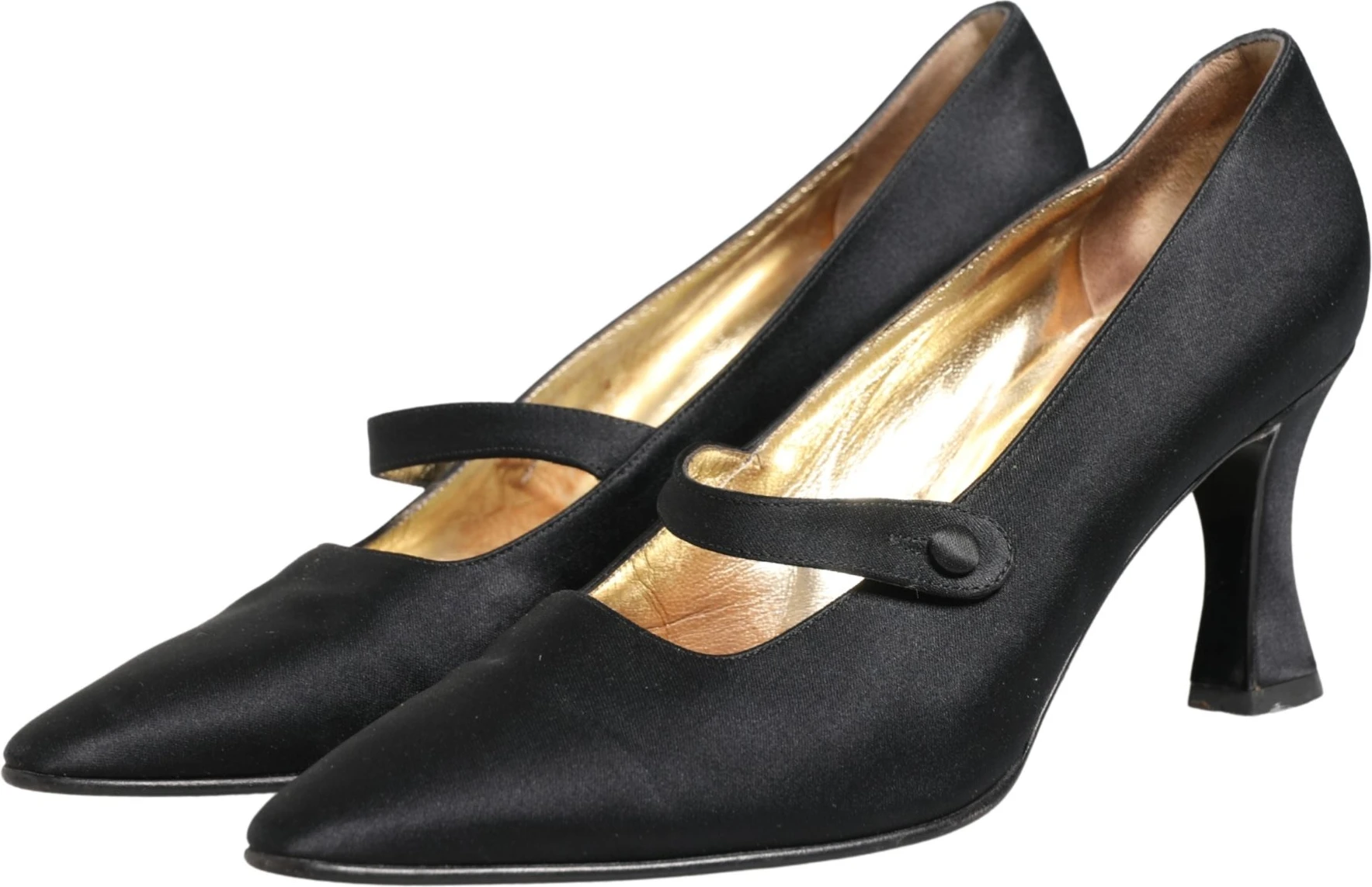 Туфли Black Satin Mary Jane Pumps Dolce & Gabbana