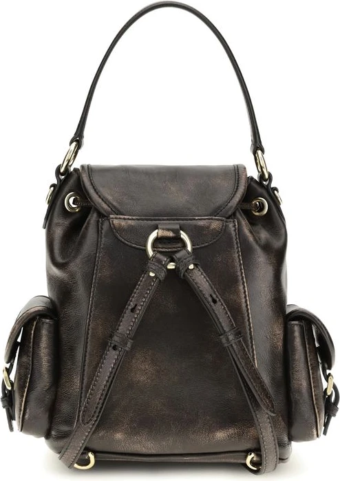 Backpack Miu Miu Brown Calf Leather Bos Taurus