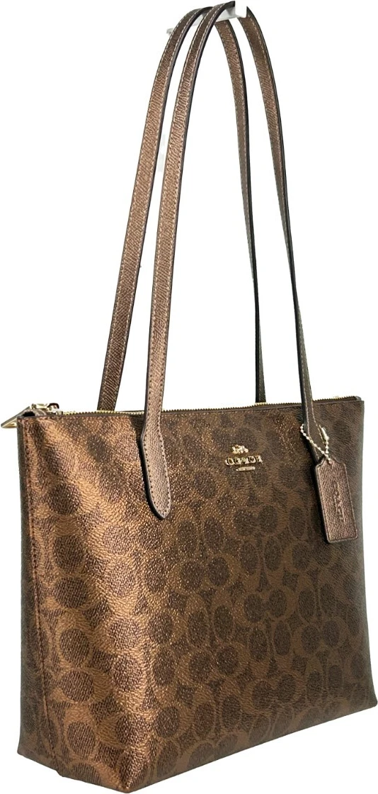 Tote Bag Coach Signature Fiona Zip Tote Bag