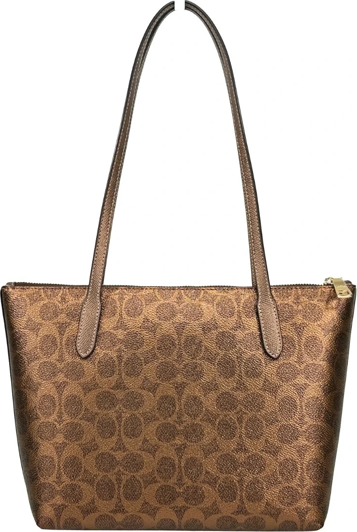 Tote Bag Coach Signature Fiona Zip Tote Bag