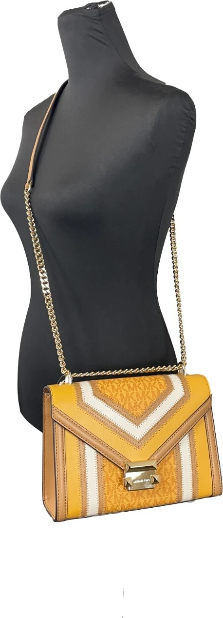 Сумка на плечо Michael Kors Whitney Medium PVC Flap Chain Shoulder Bag