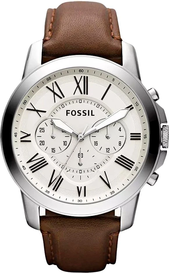 Fossil Коричневые кожаные часы для официальных мероприятий