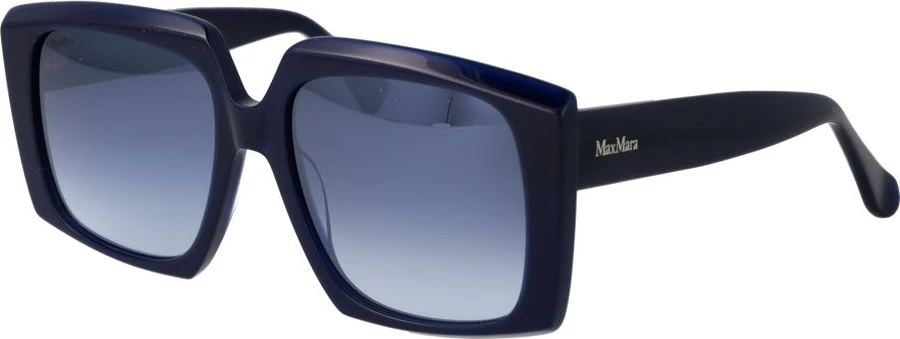 Синие пластиковые солнцезащитные очки Max Mara