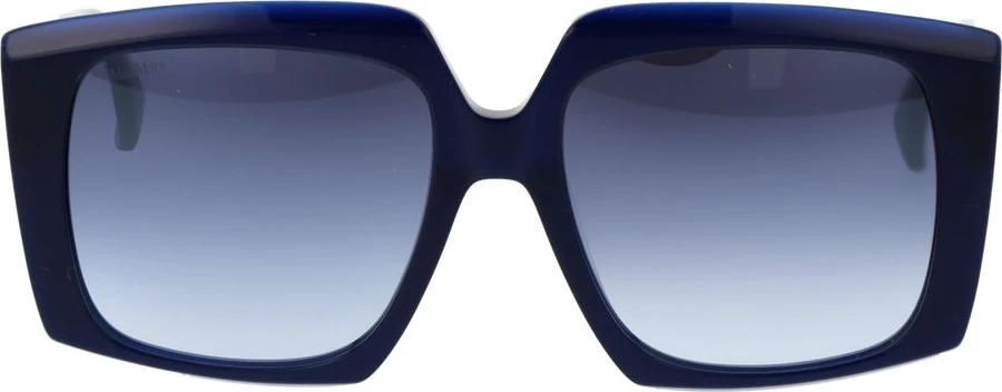 Синие пластиковые солнцезащитные очки Max Mara